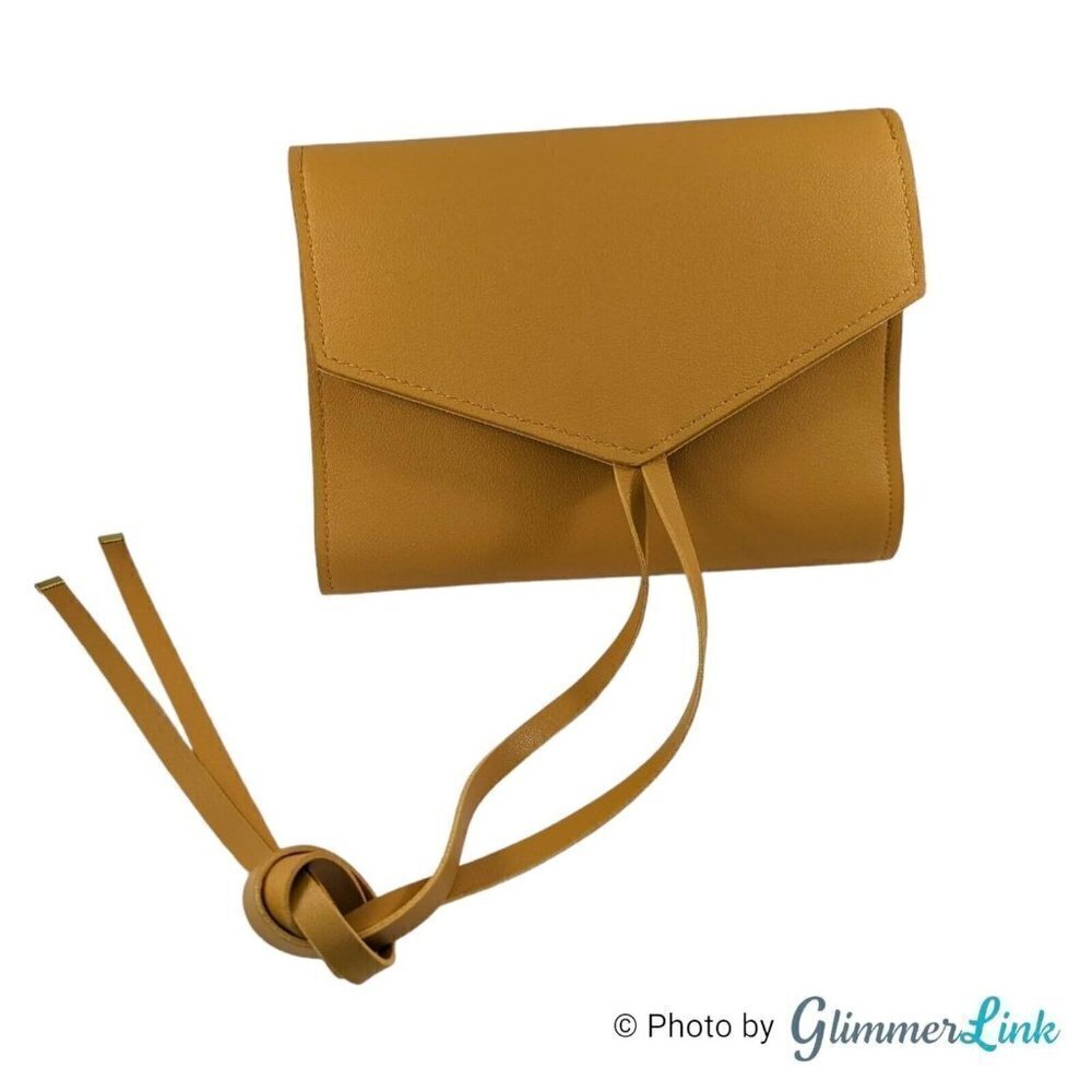 Glass Ladder Co Honey Vegan Leather Katherine Tech Organizer Roll Up Pouch - Picture 5 of 12